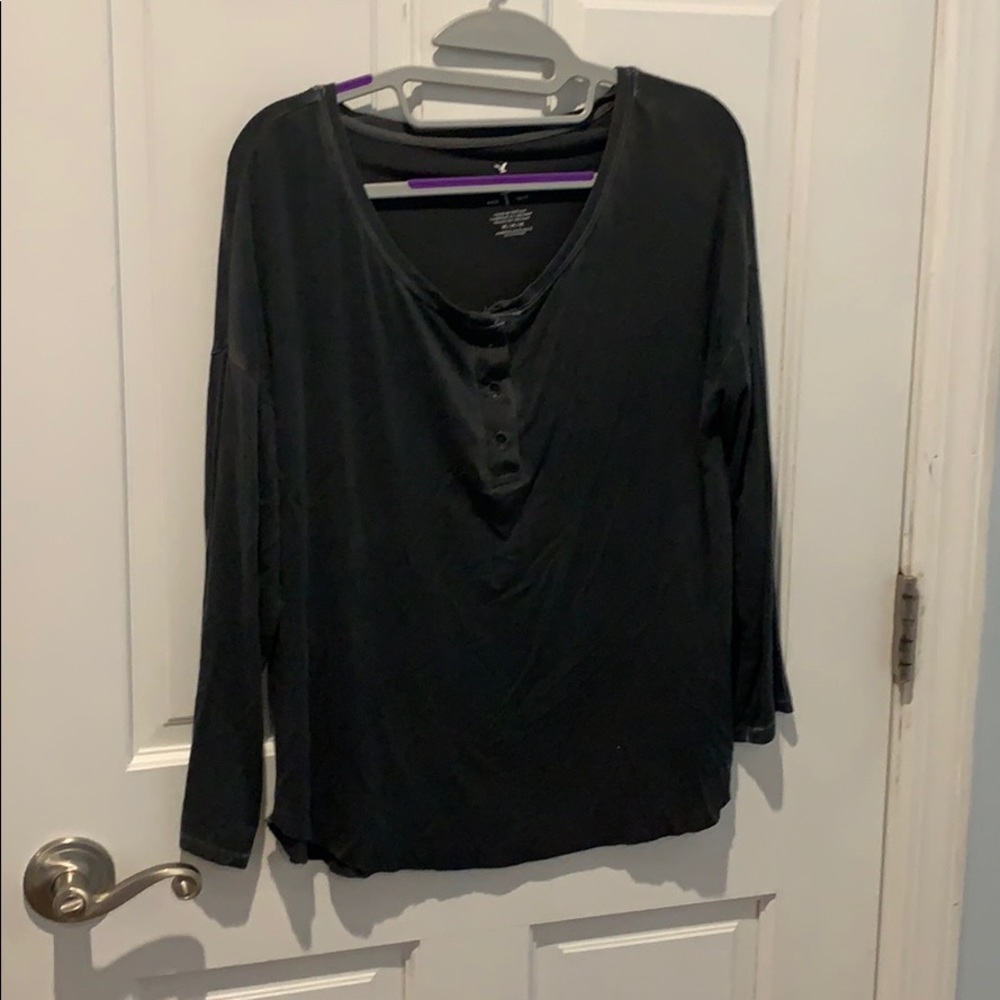 Charcoal Grey Soft and Sexy top : American Eagle